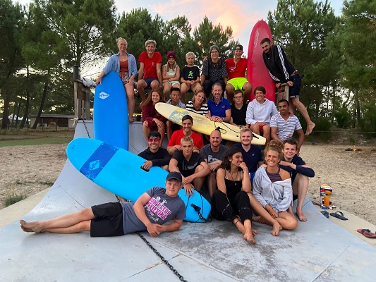 Gruppenbild Surf-Camp