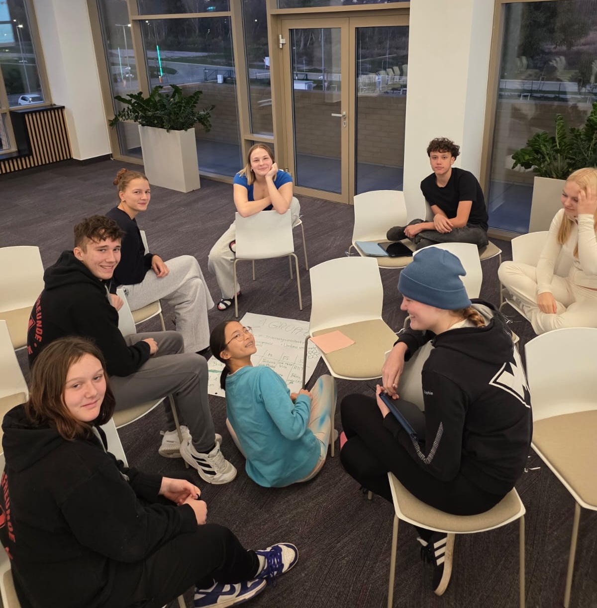 Schwimmer machen Pause