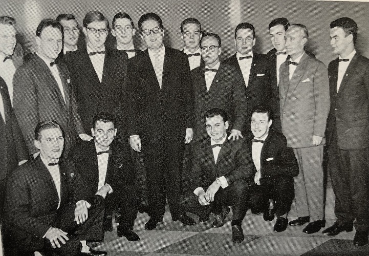 1960 Mnchener Oberbrgermeister Dr Vogel mit dem SCW Team