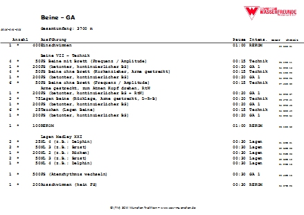 Schwimmprogramme