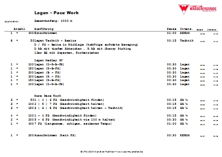 Schwimmprogramme