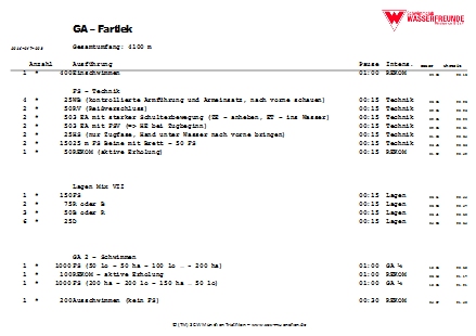 Schwimmprogramme