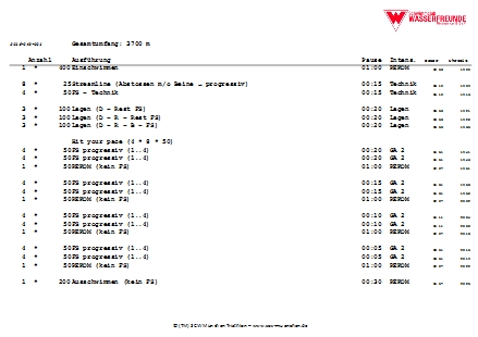 Schwimmprogramme