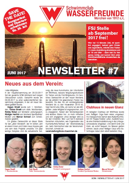 Newsletter 7 – Titelseite