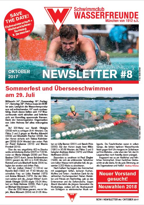 Newsletter 8 – Titelseite