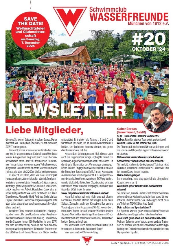 Newsletter 20 – Titelseite